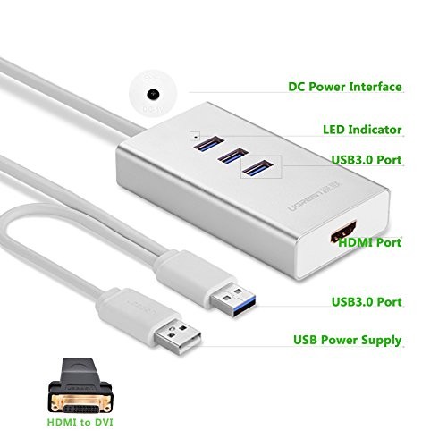 Adaptateur USB 3.0 vers DVI - 2048x1152 - Adaptateurs vidéo USB