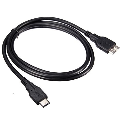 Zheino 1M USB 3.1 Type C To Micro B USB 3.0 Câble de données Homme plomb Sync câble de chargement réversible Design