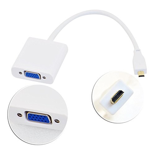 CABLING® Câble convertisseur vidéo Micro HDMI mâle vers VGA femelle + Cable VGA M/M 10 mètres