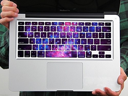Decal PAG Violet Starry Sky PVC Keyboard Gratuit Bubble autocollante Pour Macbook Pro 13 pouces 15