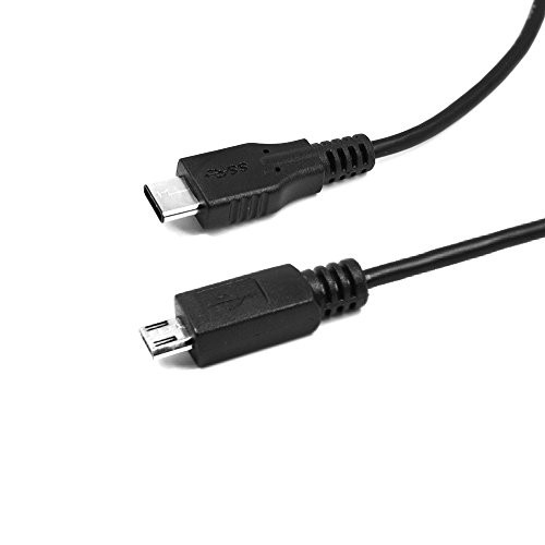 2 pcs de câble de données, AFUNTA USB 2.0 Type C (USB-C) à Micro B (Micro USB) mâle à mâle Câble de données pour 2015 Nouveau Macbook 12 pouces, Nokia N1, tablette, téléphone mobile et d'autres appareils de type C pris en charge