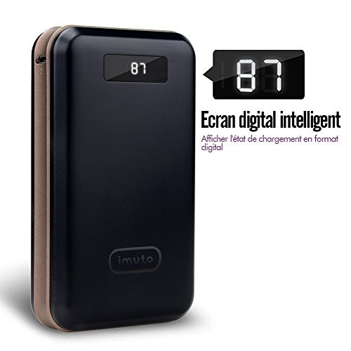 Imuto 20000mah Batterie Externe Chargeur Portable Power Bank Etat