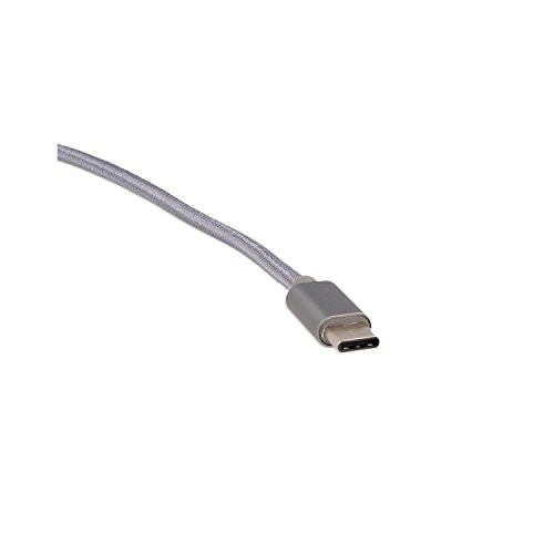 Câble de chargement C USB 3.0 type C vers USB A 3.0 Highspeed Câble de données - 56 K Résistance - Robuste et longue durée Aluminium geäuse - geflochtene ummanetlung - Réversible - 100 cm Gris mat par exemple pour Nexus 5 x, 6P, MacBook, oneplus2, Lumia 9