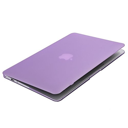 ineway Mat Surface Étui Coque rigide en caoutchouc avec protection d'écran pour Apple MacBook Air 33,8 cm (A1466 et A1369), 33,8 cm Air, couleur unique, plastique, NC-Purple, Mac 13.3 AIR case