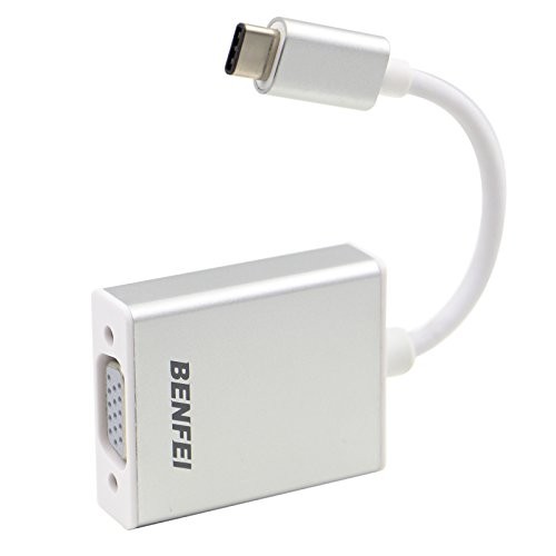 benfei USB 3.1 type C vers VGA HDMI HDMI 1080p HDTV Câble adaptateur avec étui en aluminium pour 2015 New 30,5 cm MacBook