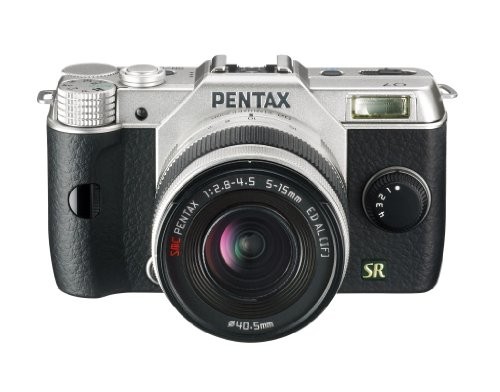 Pentax Q7 Appareil photo hybride 3" (7,62 cm) 12 Mpix Argent + Objectif 5 - 15 mm