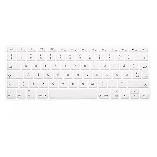 Clavier en silicone colorŽ Translucent Film protecteur pour Macbook13.3 15,4 europŽenne Version danoise