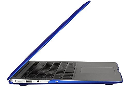 Topideal Étui rigide pour MacBook Air 11" modèles A1370 et A1465 bleu marine