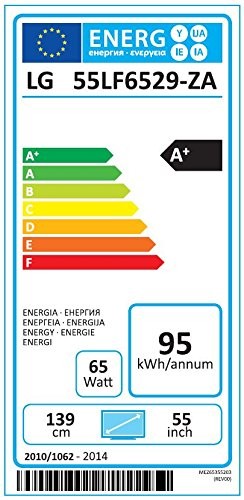 Téléviseur LED 139 cm 55 pouces LG Electronics 55LF6529 EEK