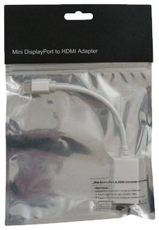 HQ CABLE-1107-0.2 Câble adaptateur MINI DP vers HDMI pour MacBook 0,20 m