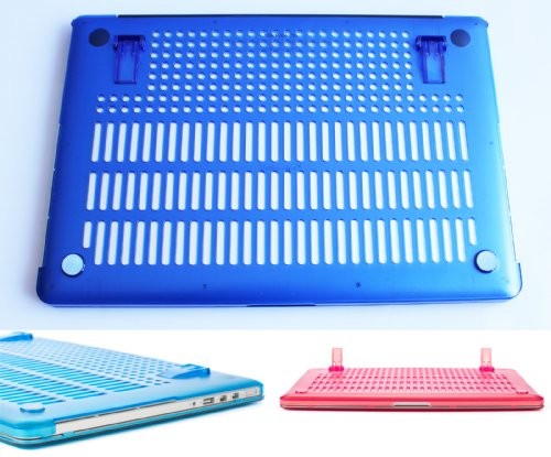 mCover coque mat de qualité pour Macbook Pro 15" avec Retina Display ( Modèle A1398 sans lecteur de DVD ) - Blue (Avec un Europe skin de clavier transparent GRATUIT)