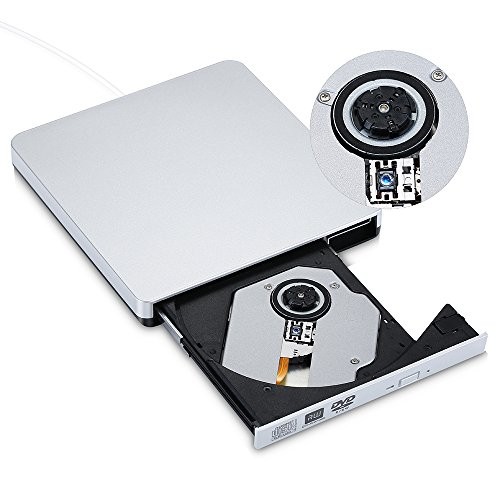 Lecteur/Graveur CD-DVD-RW Type-C pour MACBOOK Air Portable Externe (ARGENT)