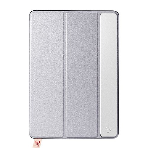 Oats® Coque - Apple iPad Mini 4 Etui Housse de Protection Flip Case Cover Bumper en aluminium - Argent