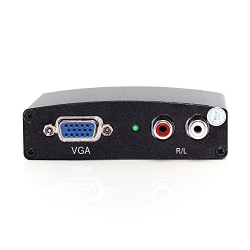TBS®2210 Adaptateur HDMI vers VGA -Convertisseur HDMI mâle vers VGA femelle - Compatible avec ordinateur de bureau/portable, box tv, Ultrabook, lecteur DVD, Xbox, PS3/4, Apple TV, Macbook Pro, Chromebook, Roku, Intel Nuc, ou tout appareil disposant d'un p