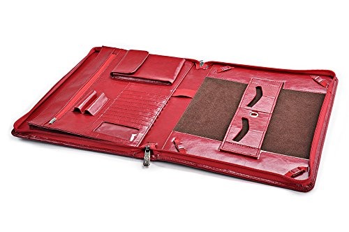 iCarryAlls Padfolio Organiseur Exécutif avec Béquille pour Microsoft Surface 3,Rouge