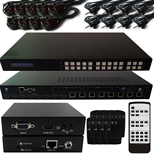 8 x 8 HDBaseT Lite HDMI Matrix Kit 1080P 3D 4Kx2K -IR Routing- Veuillez-Boîte de Distribution e-mail pour plus d'informations