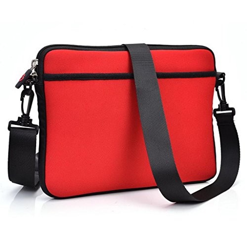 Kroo universel Housse de protection/sac bandoulière/Housse/Étui pour Alcatel OneTouch Evo 7 HD/Pop 8 Tablette rouge - Rouge/noir