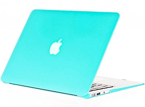 ineway Mat Surface Étui Coque rigide en caoutchouc avec protection d'écran pour Apple MacBook Air 33,8 cm (A1466 et A1369), 33,8 cm Air, nous set-mix couleur, plastique, US set-NC-Turquoise blue, Mac 13.3 AIR case-3 in 1 set(USA keyboard)
