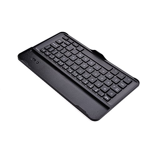 Étui de clavier avec touches noires Cooper Cases (TM) Aluminium Buddy pour Samsung Galaxy Tab Pro 8.4 (T320 / 3G T321 / LTE T325) Bluetooth 4.0 (très mince, très léger, métal brossé, encastré, 61 touches, capacité de la batterie 55 heures)