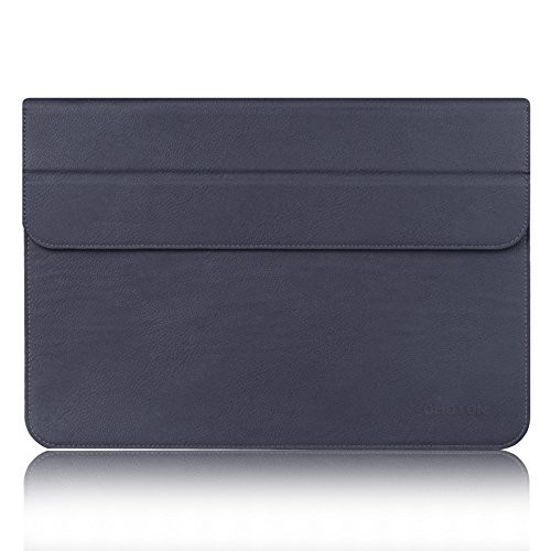 New Macbook 12 inch Case Sleeve with Stand, OMOTON Wallet Sleeve Case for New Macbook 12 inch, Ultrathin Carrying Bag with Stand, Navy Blue Size: New Macbook 12'' Color: Navy Blue, Model: , PC / Computer & Electronics