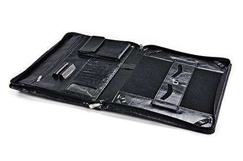 iCarryAlls Padfolio Organiseur Exécutif avec Béquille pour Microsoft Surface Pro 3 / Surface Pro 4,Noir