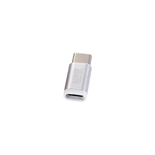 Connecteur de Convertisseur, Voberry® Micro USB to Type C Adaptateur de Données pour Oneplus 2 / Nexus 6p / MacBook Type-C (Argent)