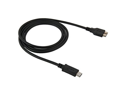 Fone-Stuff USB 3.1 de type C à Micro-B Data Sync Cable Parfait pour la synchronisation à Apple Nouveau 12 pouces Retina MacBook, Chromebook Pixel 2015 Édition et autres périphériques USB 3.0 Type-C Devices 1m - Noir