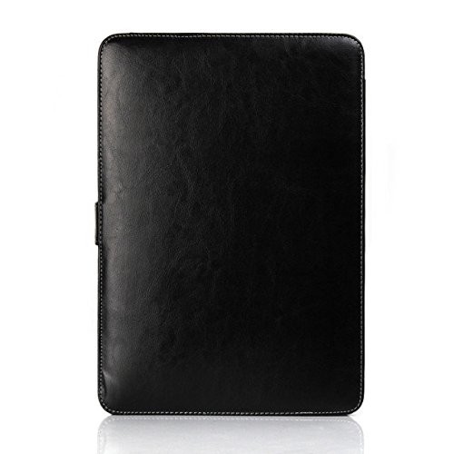 Crazyprofit de Noël Anniversaire Cadeau de mariage ou cadeau de Collection Noir pour Macbook Pro 15 "- Accessoires de transport en cuir synthétique de qualité supérieure pour housse de protection Coque de protection pour Macbook Pro Retina 15" (sans CD-Ro