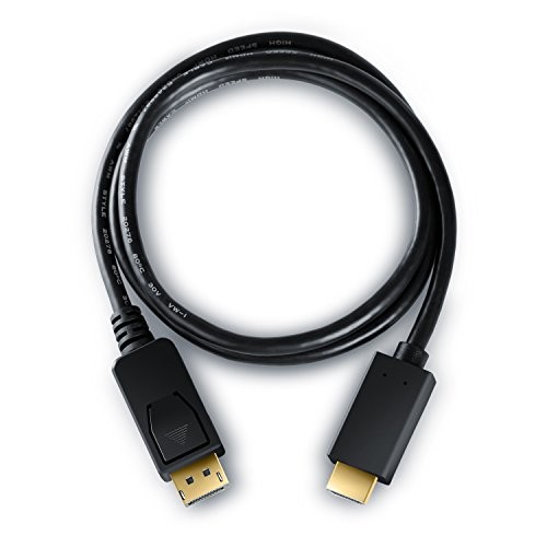 Uplink - 1m - Ultra HD (4K) Displayport (DP) sur HDMI Câble | High Speed | y compris retransmission audio | 2060p / 3D / 32 Bit True Color | haute qualité adaptateur HDCP | certifié | compatible Apple et PC