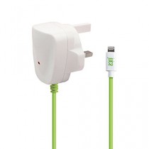 Juice Lightning Juice Mains Charger for Apple Lightning Devices Juice Apple 30 Pin to USB Charger with UK Mains Adapter for iPhone 3G, 3GS, 4, 4S, iPhone 6S Plus, iPhone 6 Plus , iPhone 6S, iPad 2, 3, iPod Touch 4th Gen and iPod nano 6th Gen - White/Green