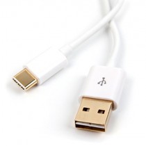 DURAGADGET Câble USB type-C vers USB A 2.0 pour Meizu PRO 5, Elephone P9000, HP Elite x3 et Lenovo ZUK Z1 Smartphone - synchronisation et data