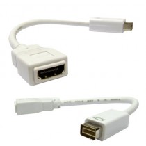 Mini DVI mâle vers HDMI femelle pour Apple PowerBook G4