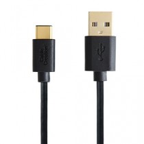CableCreation Courte description Type C (USB-C) à l'USB standard A Câble Homme, Micro USB 3.1 USB-C pour Apple MacBook, Chromebook Pixel Plus, 14CM / 0.4ft Noir [nouvelle version 56K Résistance Ohm]