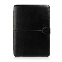 Etui Luxe PU cuir Étui-support housse en 2015 pour MacBook 12 "avec écran Retina Noir