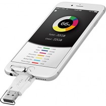 PhotoFast i-FlashDrive MAX U3 64GB - Lightning connecteur ( MFI certifié ) et port USB 3.0 - pour Apple iPhone 5 / 5S / 6 / 6 Plus / 6S / 6S Plus, mini iPad 1/2 ( Retina ) / 3/4 , iPad Air 2/3 , iPad Pro