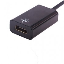 Silk Road Plaqué Or 1.2 1.4 Adaptateur DisplayPort à HDMI (mâle à femelle) Support 3D Noir