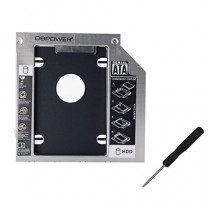 Vococal® 2ème disque dur Caddy Plateau Adaptateur 9.5 mm SATA vers SATA pour Apple MacBook Pro