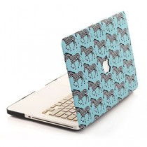 Belk Coque rigide avec protecteur d'écran et protecteur de clavier pour MacBook Pro15 Retina Motif zèbres Bleu [Apple Show Though]Macbook Pro 15 Retina Display