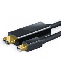 CSL - 2,0m Full HD Mini Displayport vers HDMI câble avec audio | Full HD miniDP vers HDMI | certifié | pour et Apple / MAC, MacBook Pro, MacBook Air | noir