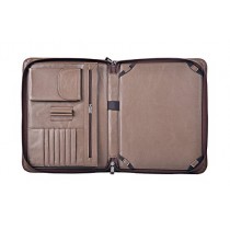 iCarryAlls Classeur Exécutif en Cuir avec Poignée pour Samsung Galaxy Note Pro 12.2,Marron