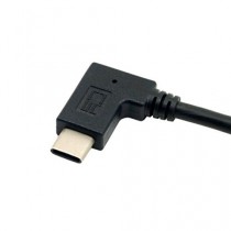 Goliton® Gauche 90 Degree Elbow USB 3.0 vers USB 3.1 Homme Type de coude C Line Data Câble-Noir