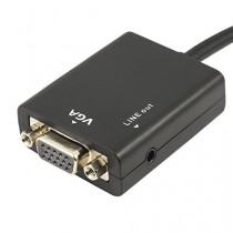 Zactech HDMI to VGA Cable Adapter Plus Audio Cable Converter Support Raspberry Pi/Xbox/PC/Laptop/Desktop