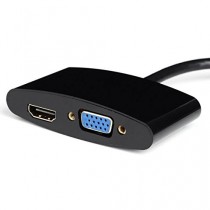 Goliton® Mini display port DP Thunderbolt to VGA HDMI adapteur convecteur câble 2 en 1 pour Macbook AIR Macbook Pro iMac
