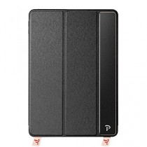 Oats® Coque - Apple iPad Mini 4 Etui Housse de Protection Flip Case Cover Bumper en aluminium - Noir