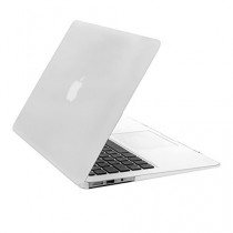 3en1 set: Étui rigide solide et caoutchouté, bonne prise en main, pour Apple MacBook Air 13" en transparent par kwmobile + Protection fine pour clavier en silicone + bouchons de protection anti-poussière (QWERTZ)