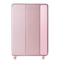 Oats® Coque - Apple iPad Mini 4 Etui Housse de Protection Flip Case Cover Bumper en aluminium - Pink