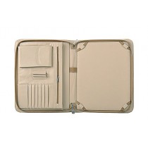 iCarryAlls Classeur Exécutif en Cuir avec Poignée pour Samsung Galaxy Note Pro 12.2,Beige