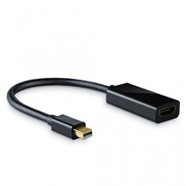 CSL - Adaptateur Full HD mini Displayport vers HDMI / câble (1080p) avec audio | connecteur miniDP pour prise HDMI | idéal pour tous les produits Apple | noir