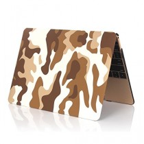 Koala Group * Two-Piece shell Conçu en pâte de protection livre Folio eau / couleur Decal couvre Case Sleeve pour Apple Macbook Air 13 inch------Desert camouflage