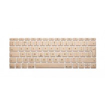 Pour Apple Macbook 12 inch Case, Moonmini® Souple Coque de Clavier en Silicone Transparent Apple Macbook 12 inch, Beige